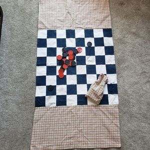 Handmade quilted checkerboard